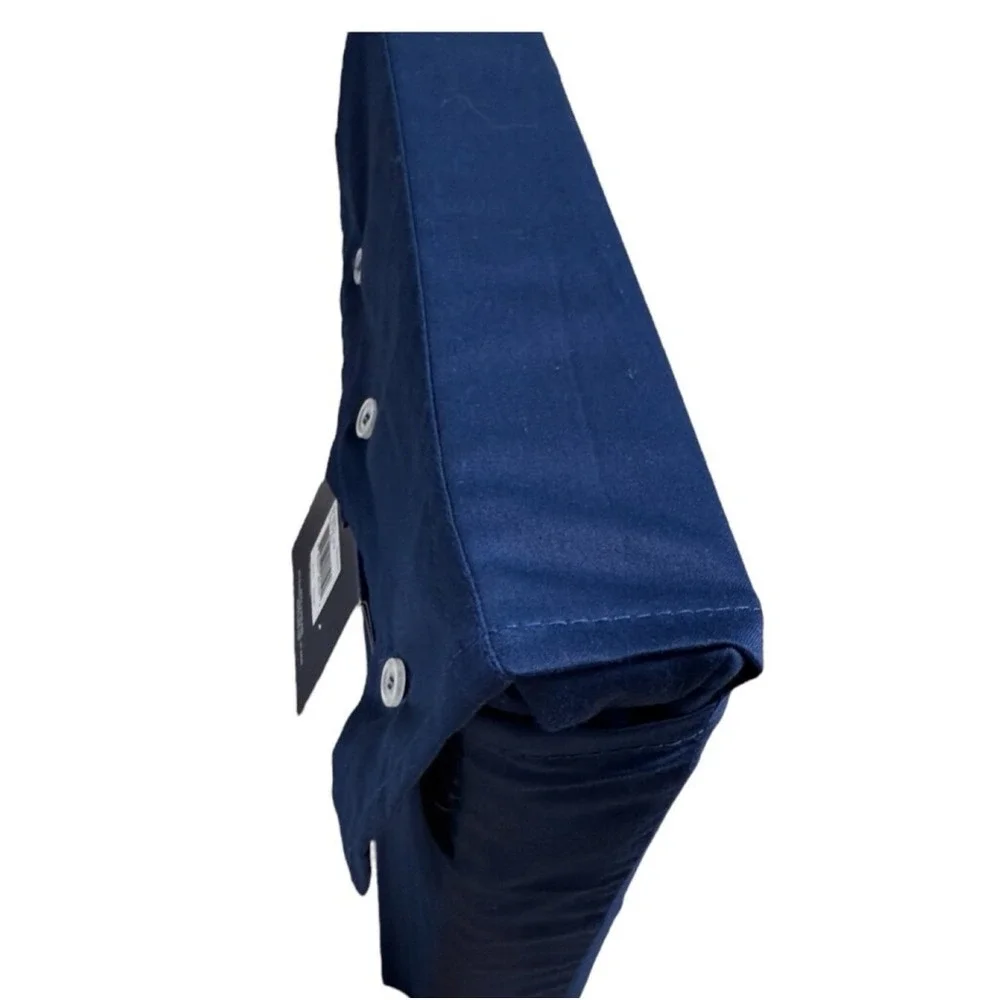 Ralph Lauren Queen Flat Sheet Organic Cotton Sateen Polo Navy‎ Blue NWT